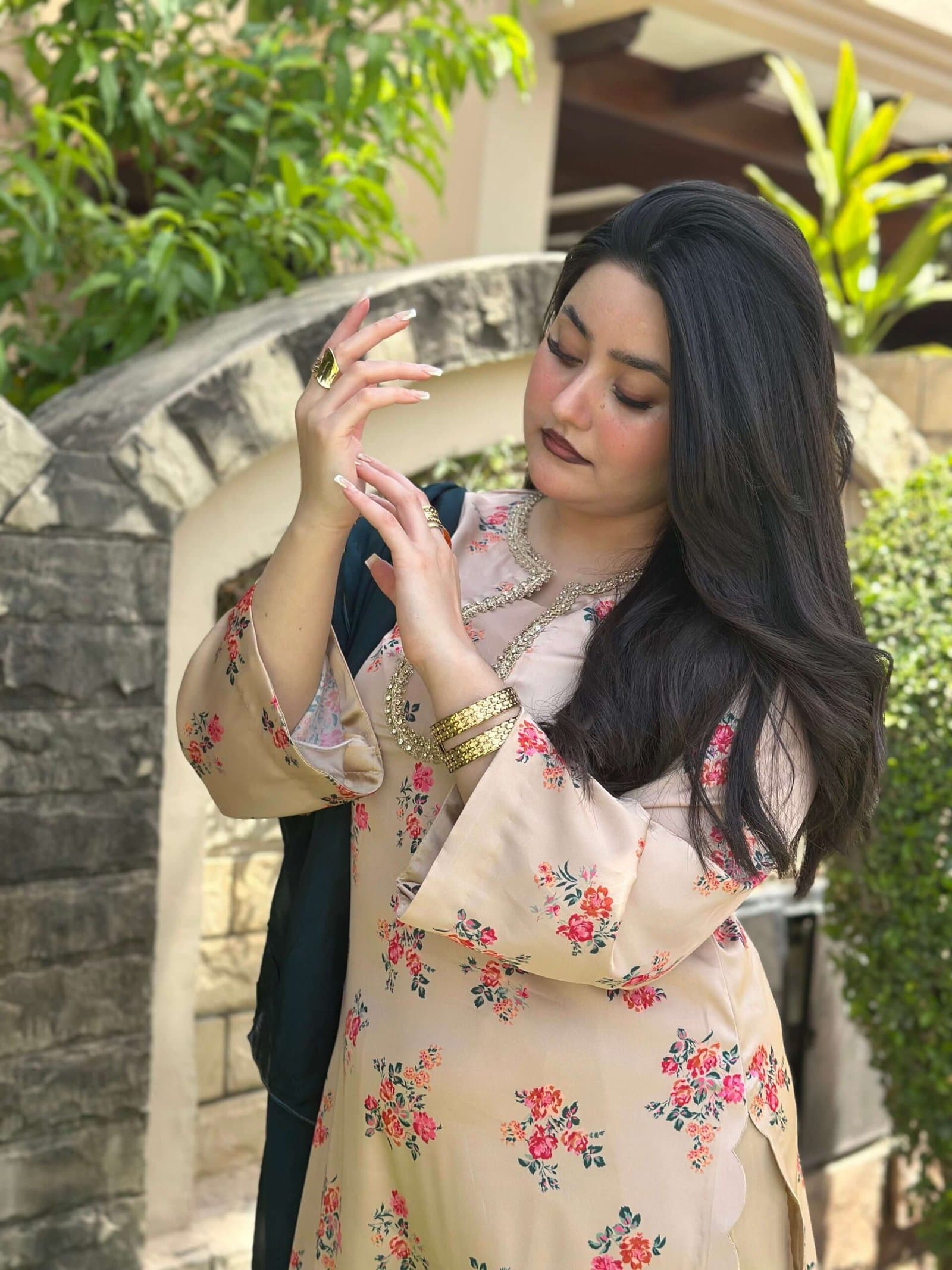 Floral Silk Digital Print Set