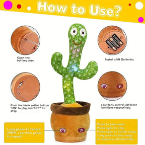 Dancing Cactus Rechargeable Toy ( With Android Cable)