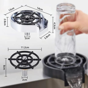 High Pressure Faucet Glass Rinser Automatic Cup Washer Bar Kitchen