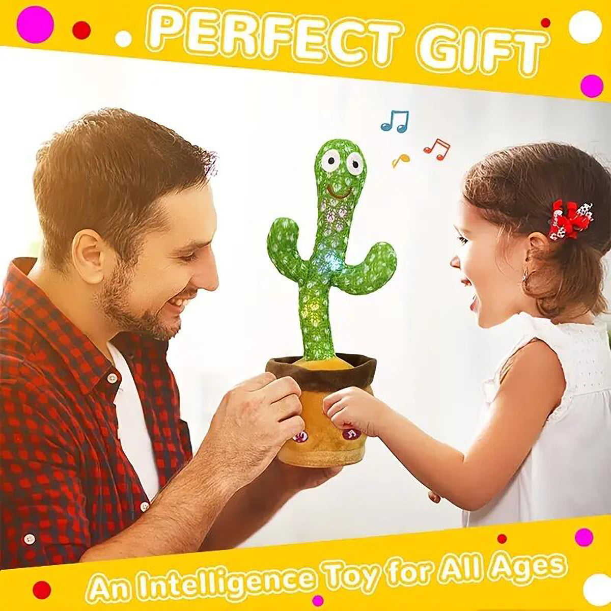 Dancing Cactus Rechargeable Toy ( With Android Cable)