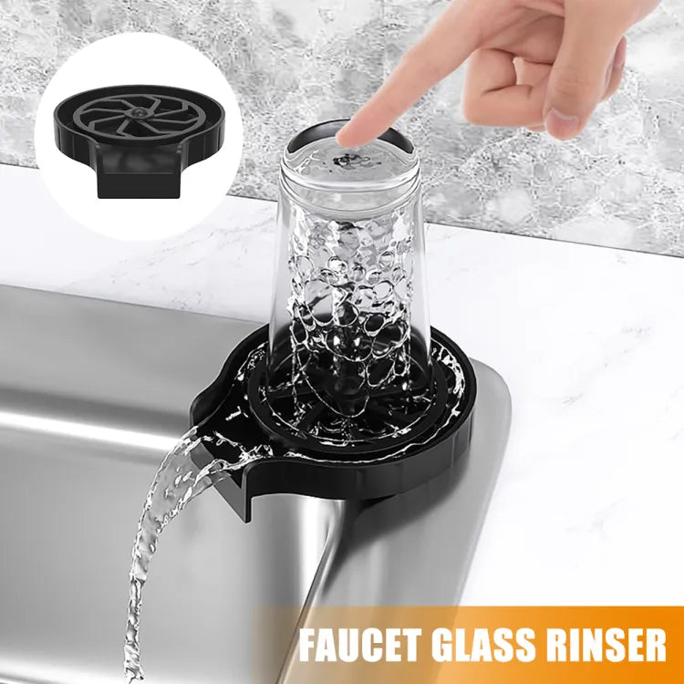 High Pressure Faucet Glass Rinser Automatic Cup Washer Bar Kitchen