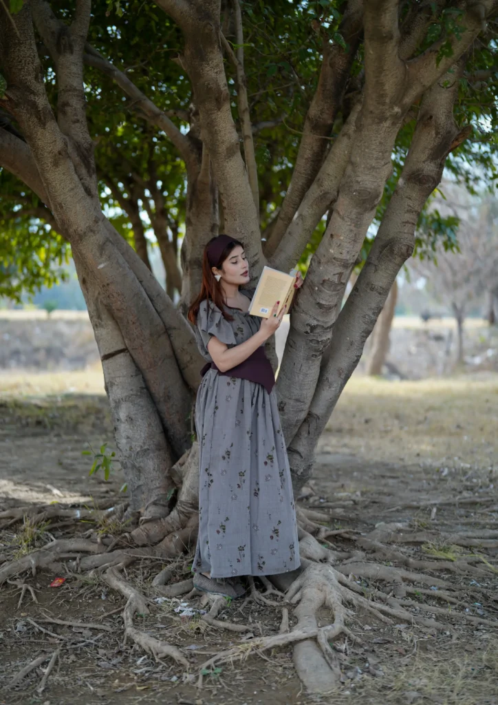 Victorian‑inspired gown